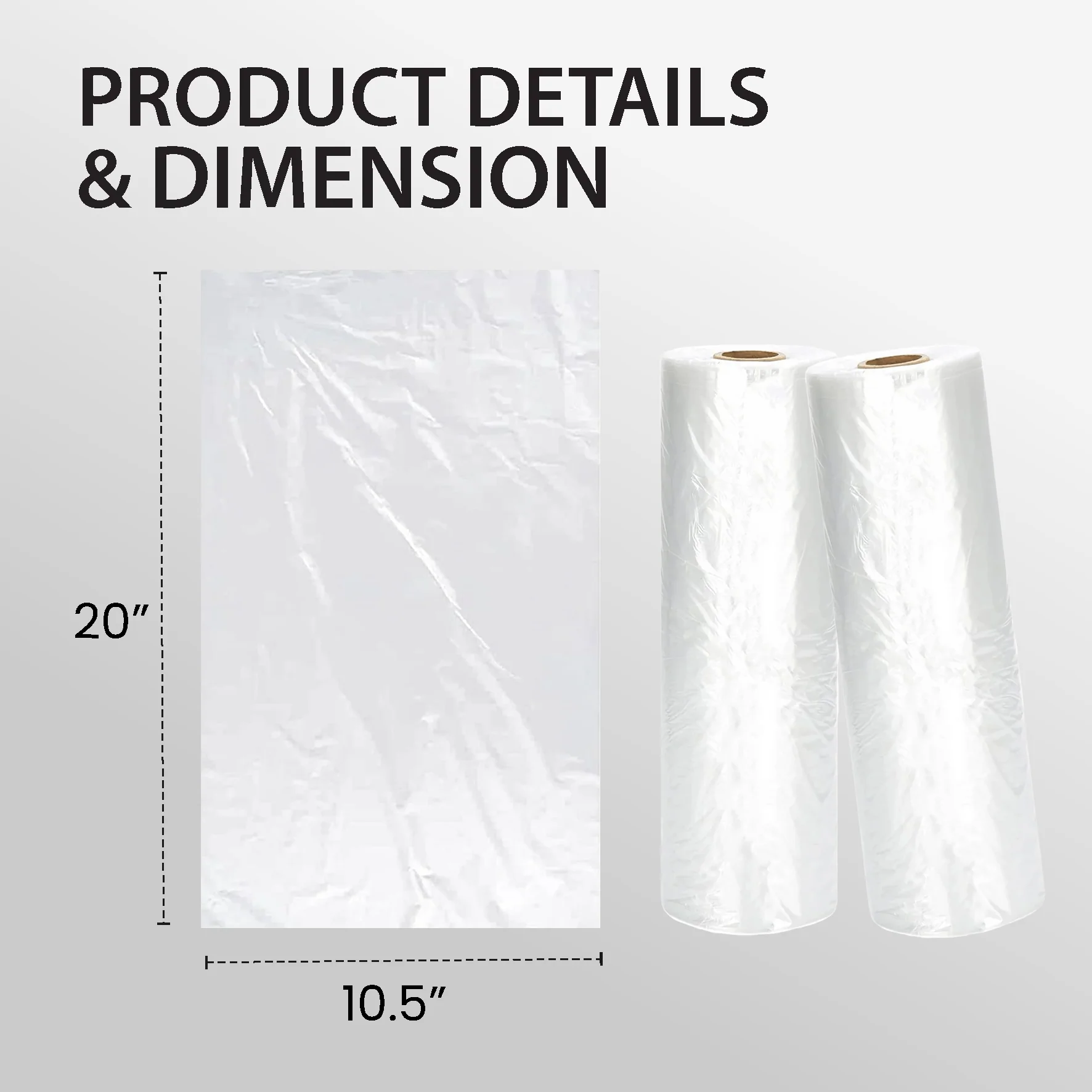 10.5"x20" - Large Produce Rolls - Image 3
