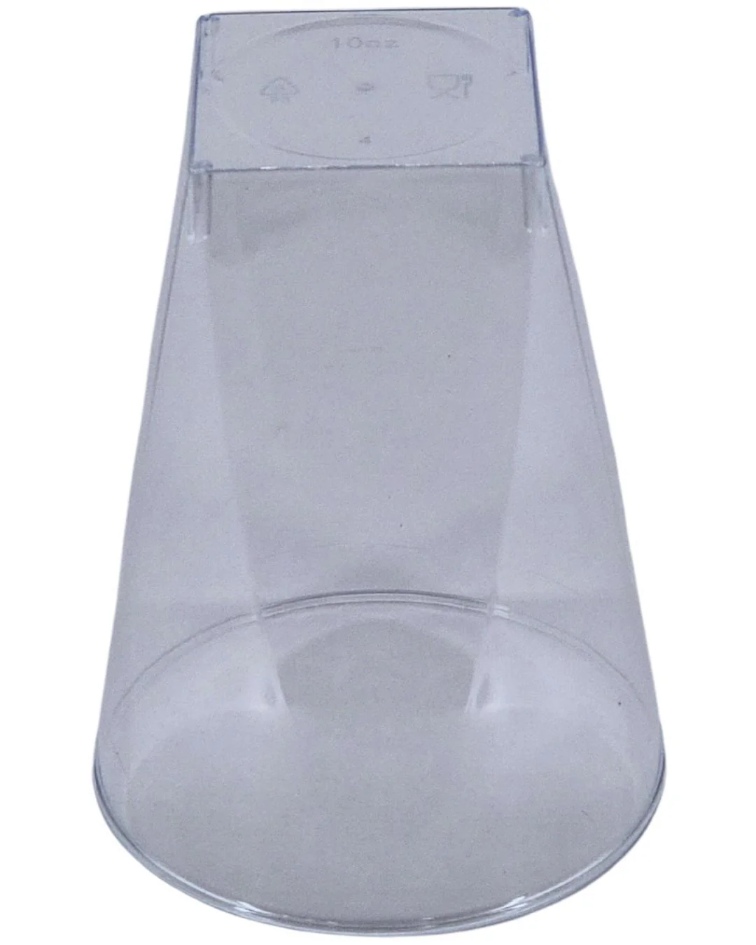 10oz square bottom cup - Clear - CS10 - Image 2