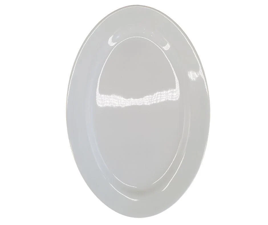 Pro-Kitchen - Ceramic Narrow Rim - 12" Oval Plate - Image 2