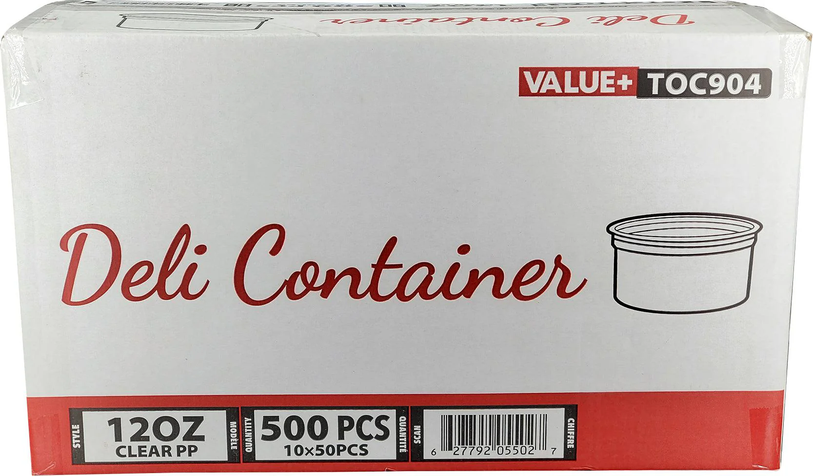 Value+ - 12oz Clear PP Deli Container - Image 2