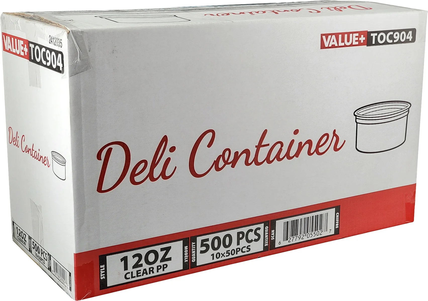 Value+ - 12oz Clear PP Deli Container - Image 3