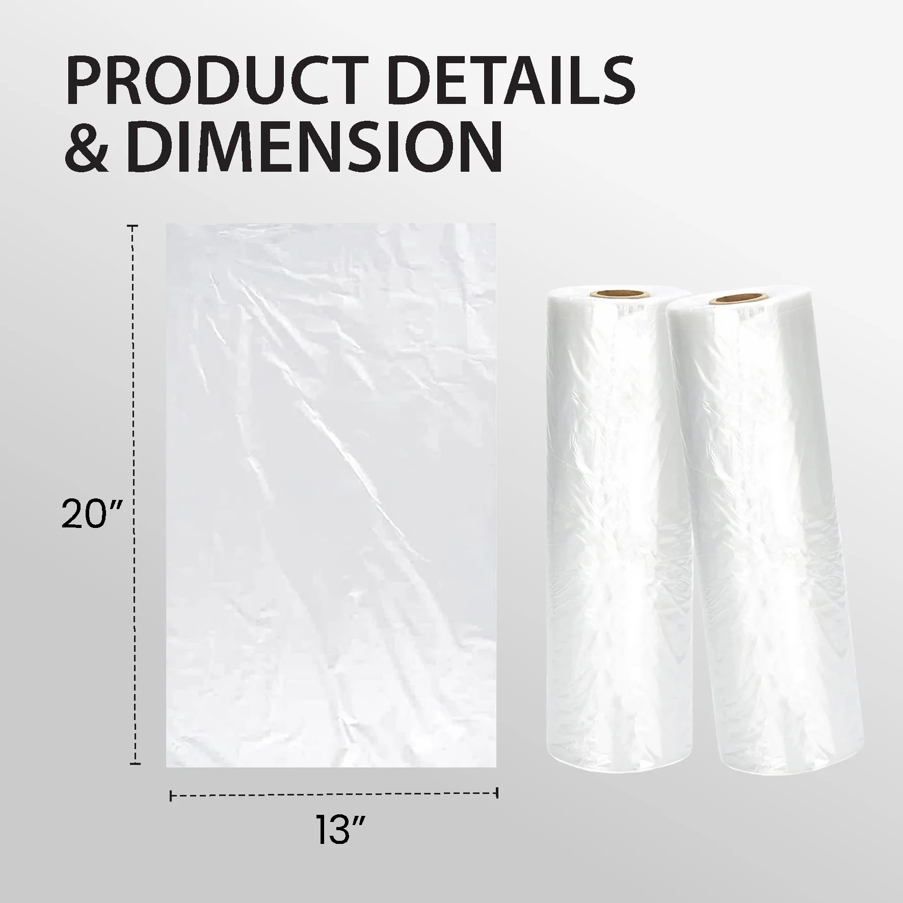 13"x20" - Jumbo Produce Rolls - Image 2