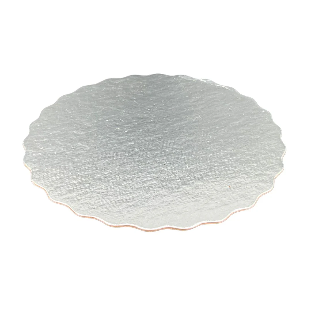 Enjay - 8" Silver Heavy Scallop Sheets - Round - .060 - Image 2