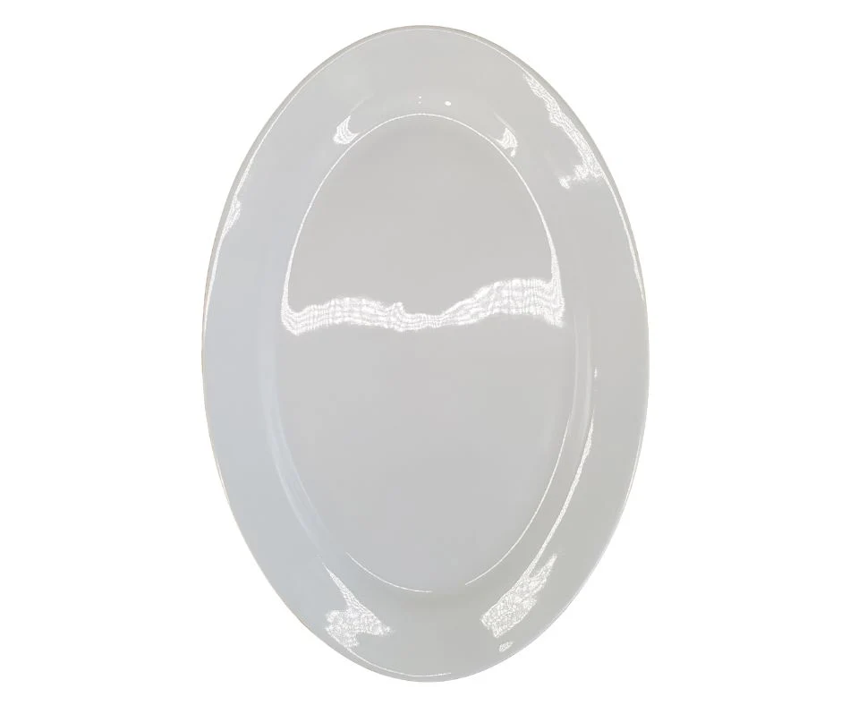 Pro-Kitchen - Ceramic Narrow Rim - 14" Oval Plate - Image 2