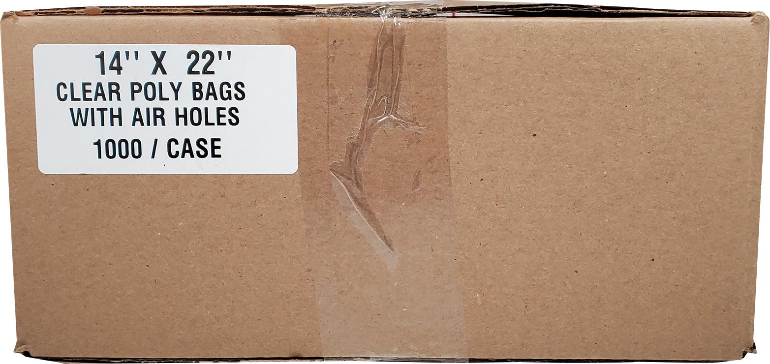 14"x22" Poly Bags - Clear - w/Holes - Image 3