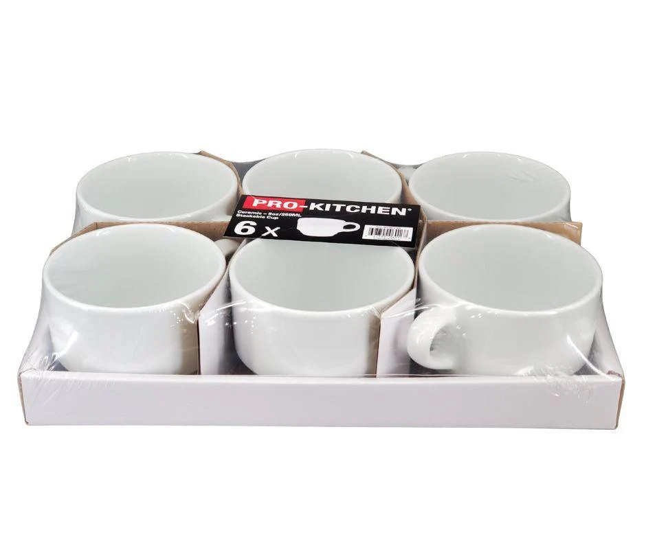 Pro-Kitchen - Ceramic - 8oz/250ML Stackable Cup - Image 4