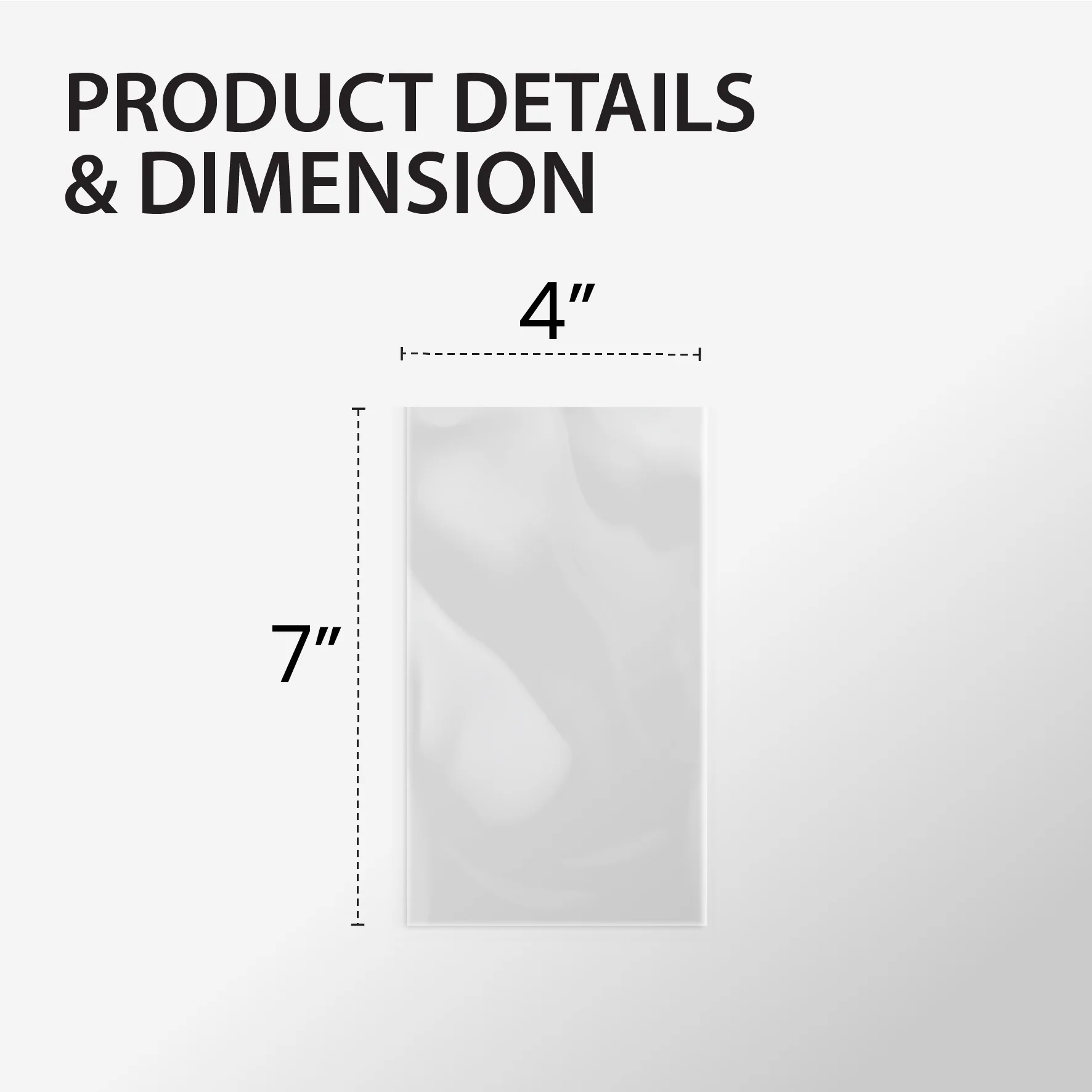 4"x7" Plastic Bags - P.E. - 2.5 mil - Image 2