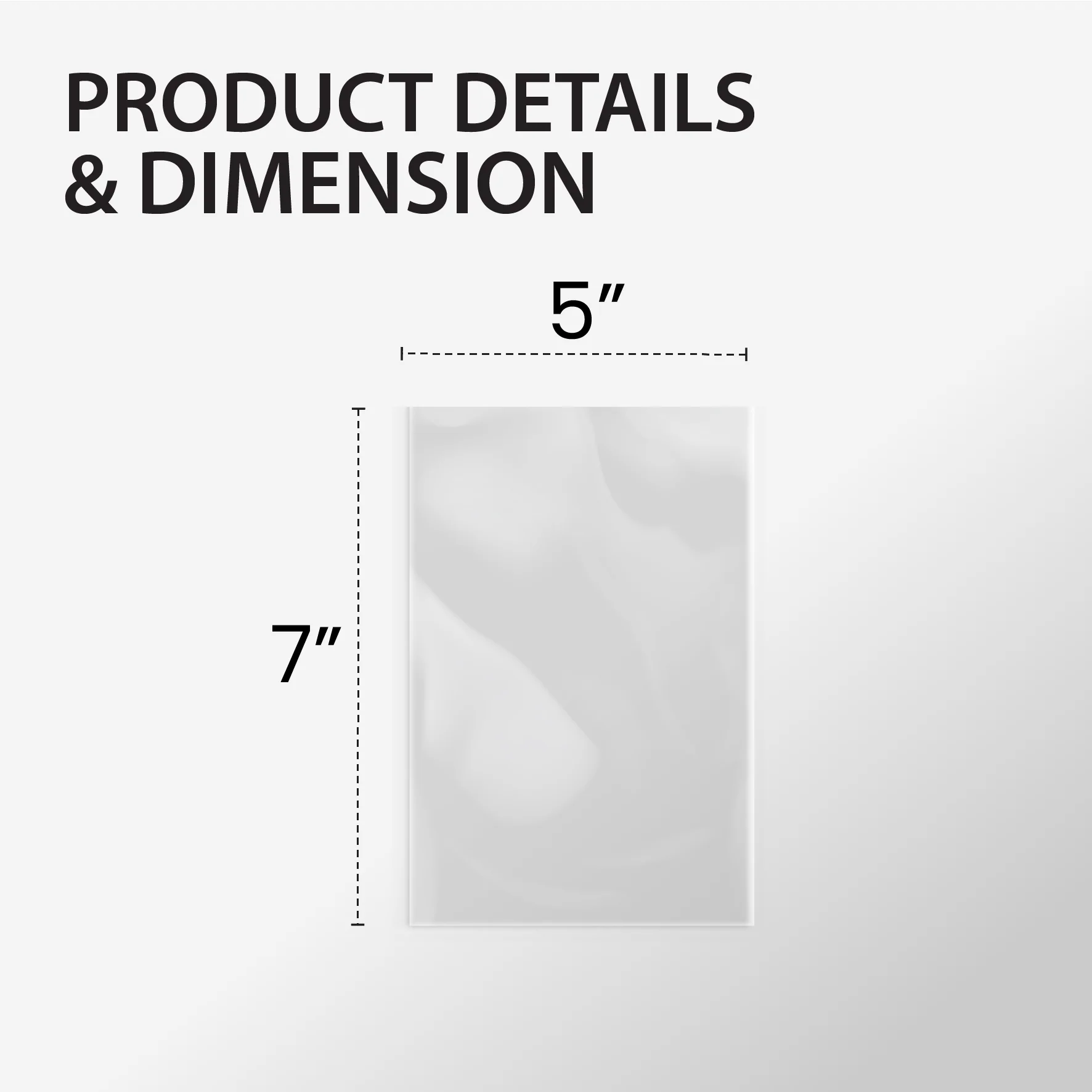 5"x7" - Plastic Bags - P.E. - 2.5 mil - Image 3