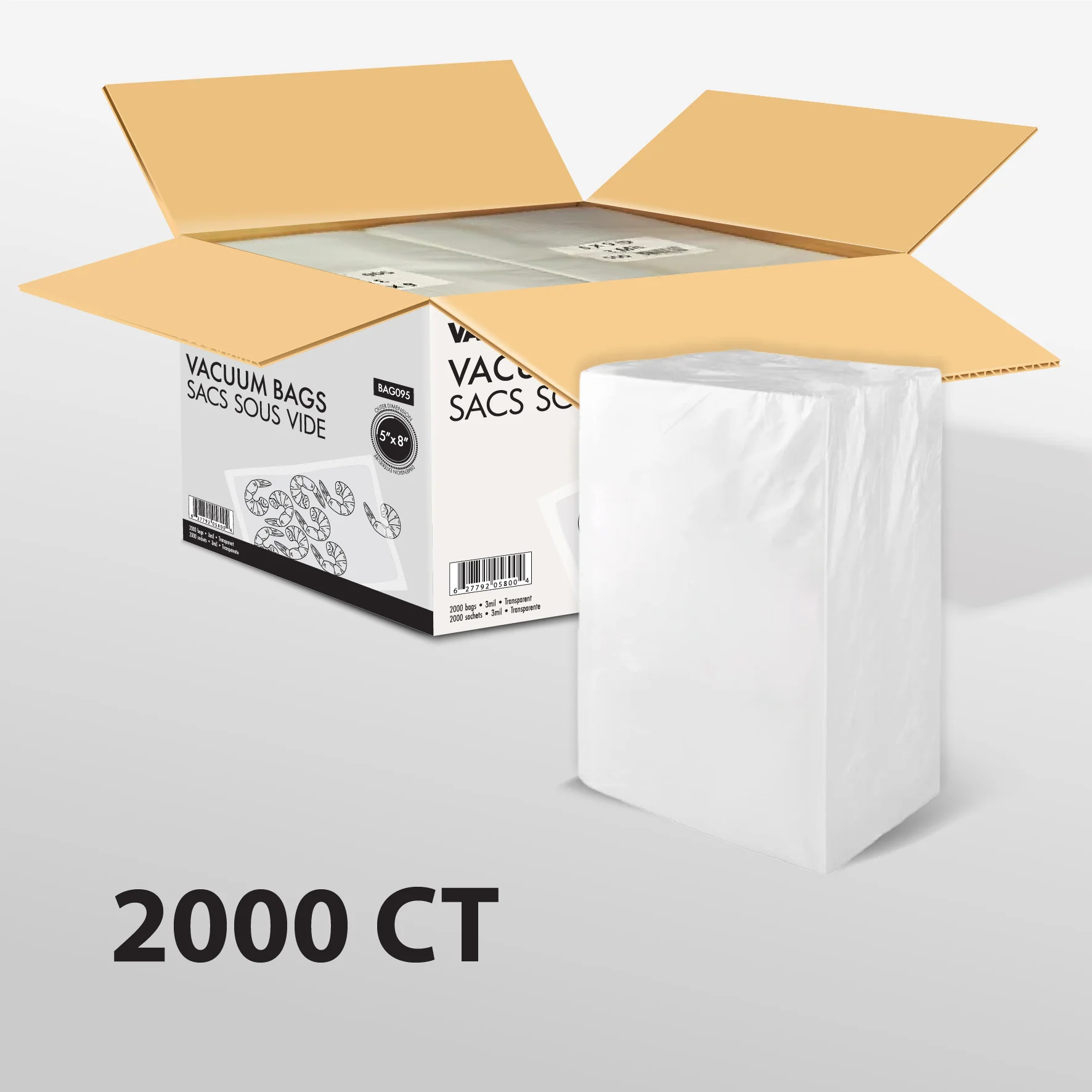 Value+  - 5"x8" - Vacuum Bags - O.D. - 3Mil - Image 4