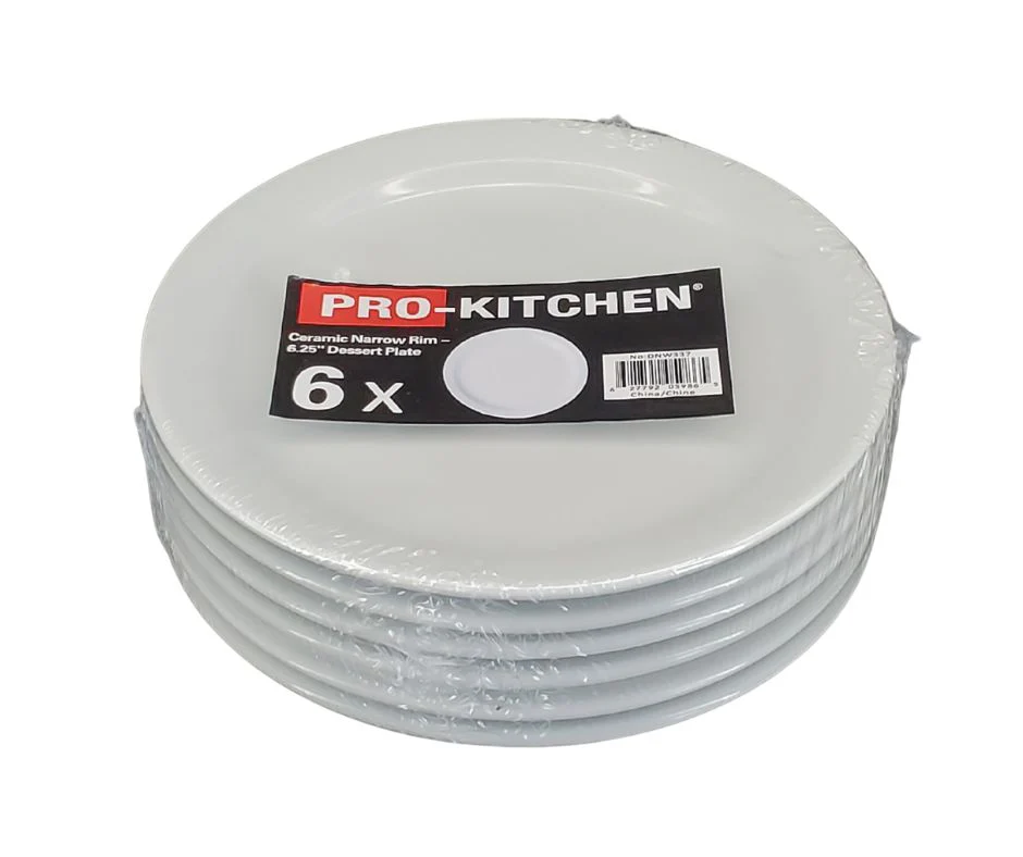 Pro-Kitchen - Ceramic Narrow Rim - 6.25" Dessert Plate - Image 3