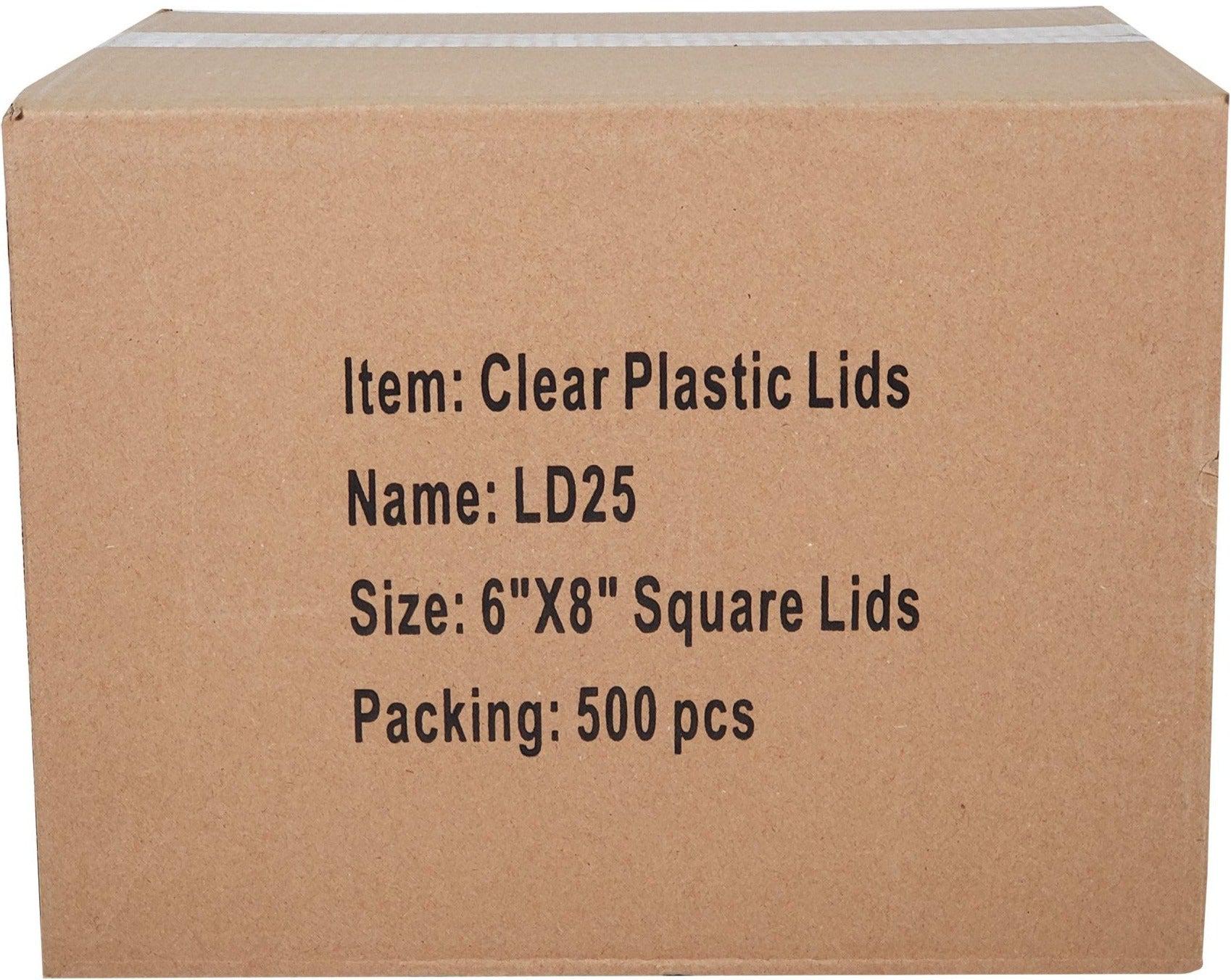 CLR - PPP - 6"x8" Plastics Dome Lids for 2 1/4 lb Oblong Container - LD25 - Image 2
