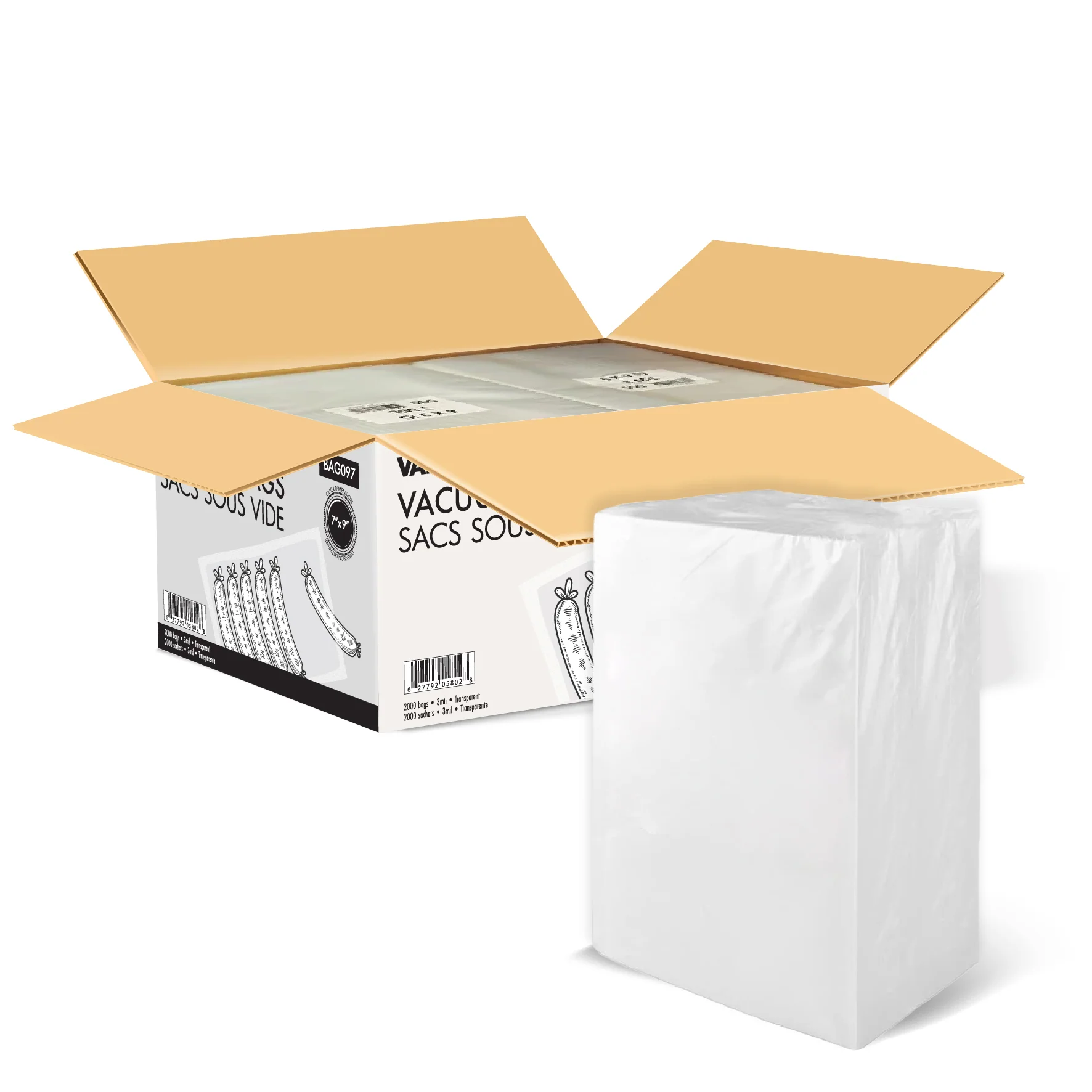 Value+  - 7"x9" - Vacuum Bags - O.D. - 3 Mil - Image 4
