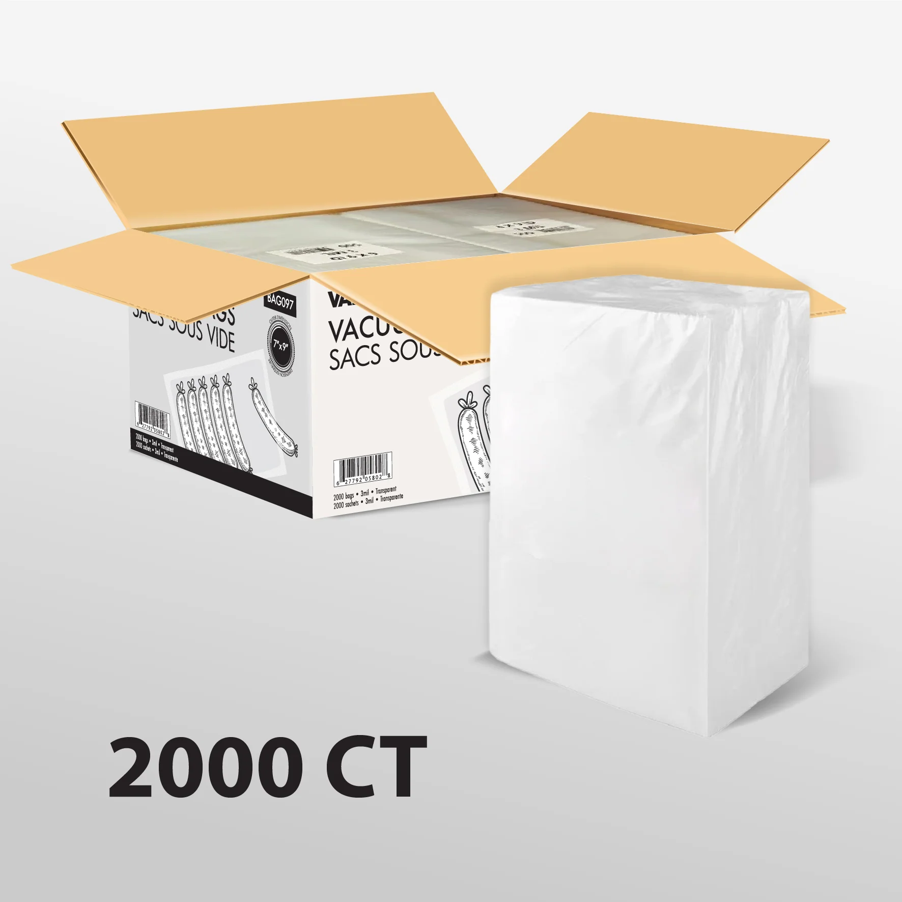 Value+  - 7"x9" - Vacuum Bags - O.D. - 3 Mil - Image 5
