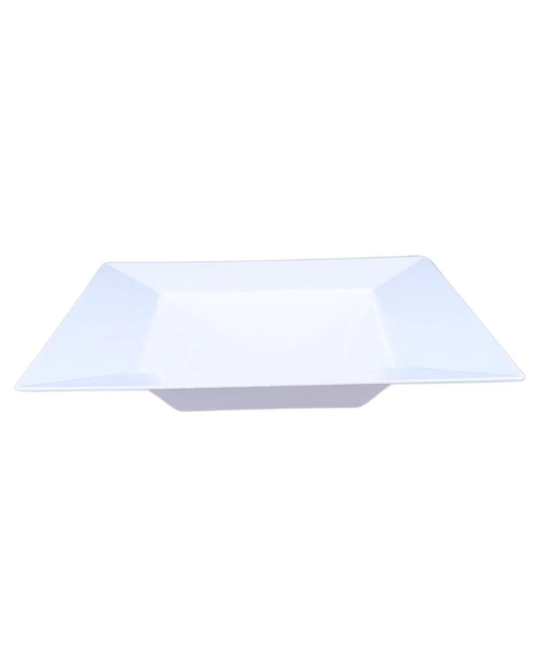 CLR - 8.5" Square Plastic Bowl - White / SB85 - Image 2