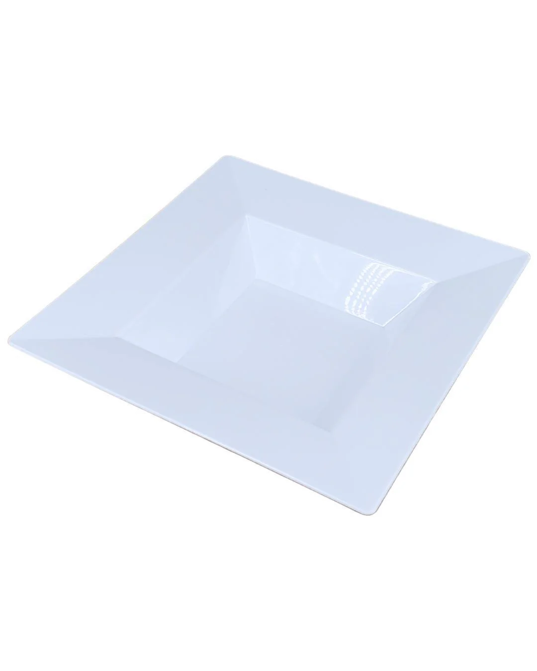 CLR - 8.5" Square Plastic Bowl - White / SB85 - Image 4