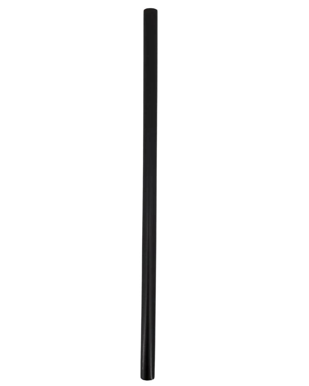 Value+  - 8'' - Black Plastic Straw - 6 mm - Image 5