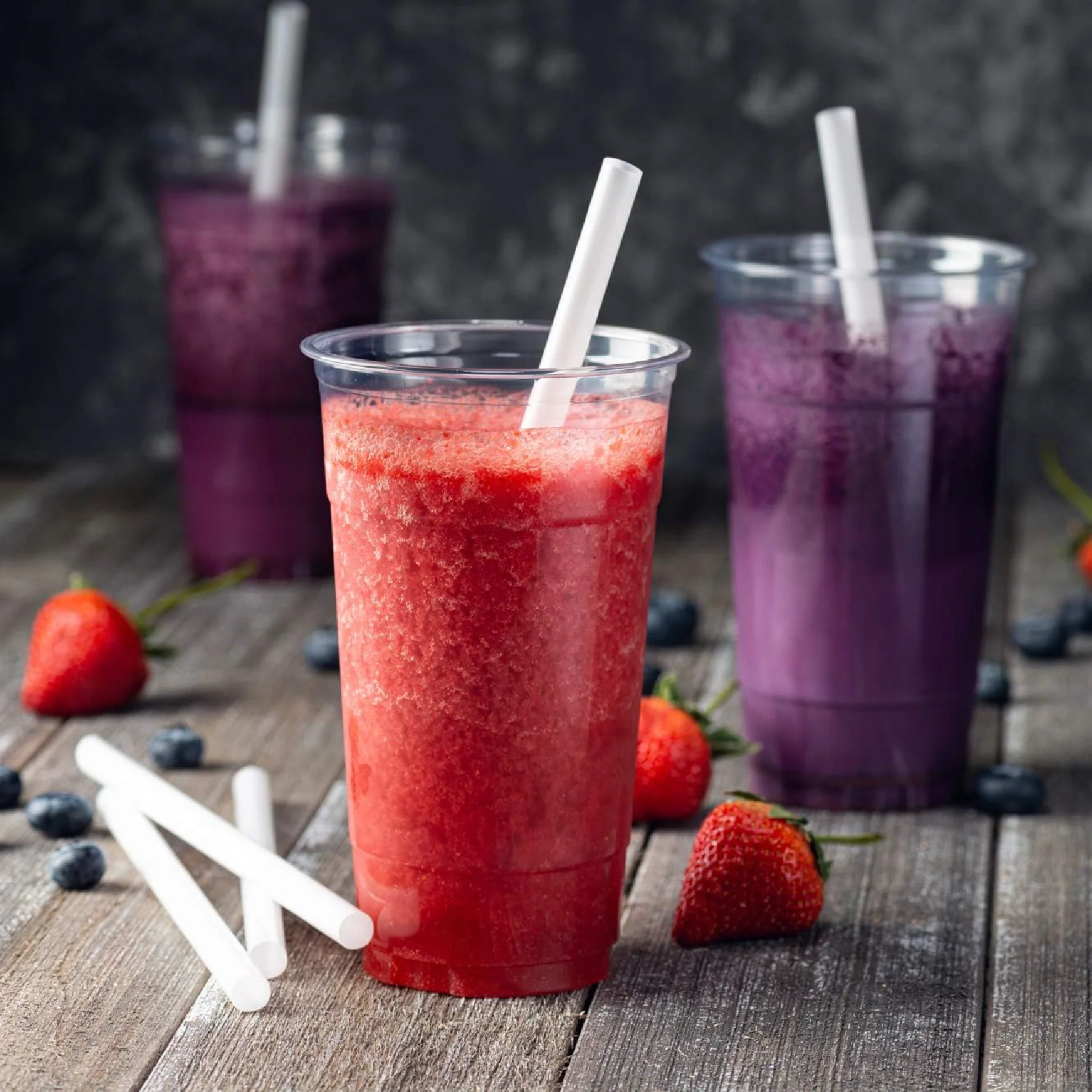 Value+ - 8" White Plastic Straw - Milkshake - Wrapped - 6 mm - Image 7