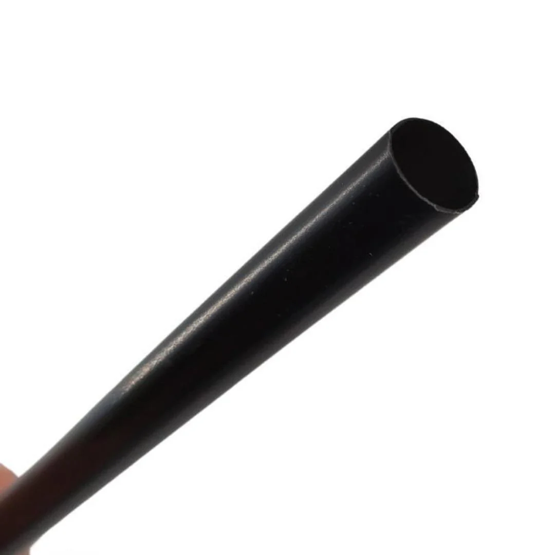 Value+ - 8" Black Plastic Jumbo Straws - Ind. Wrapped - 8mm - Image 5