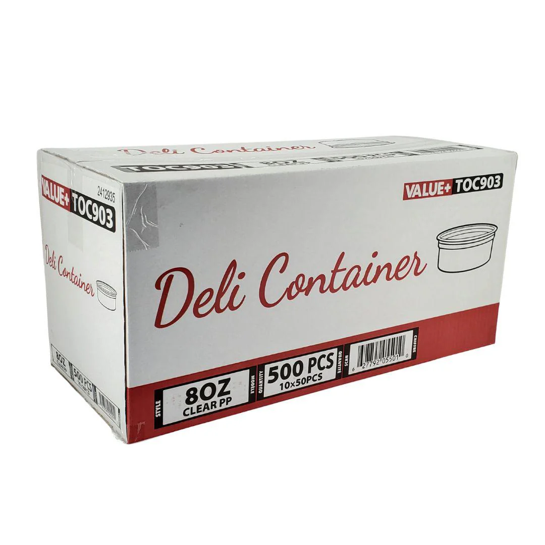 Value+ - 8oz Clear PP Deli Container - Image 3