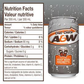 A&W - Root Beer - Zero - Cans - Image 5