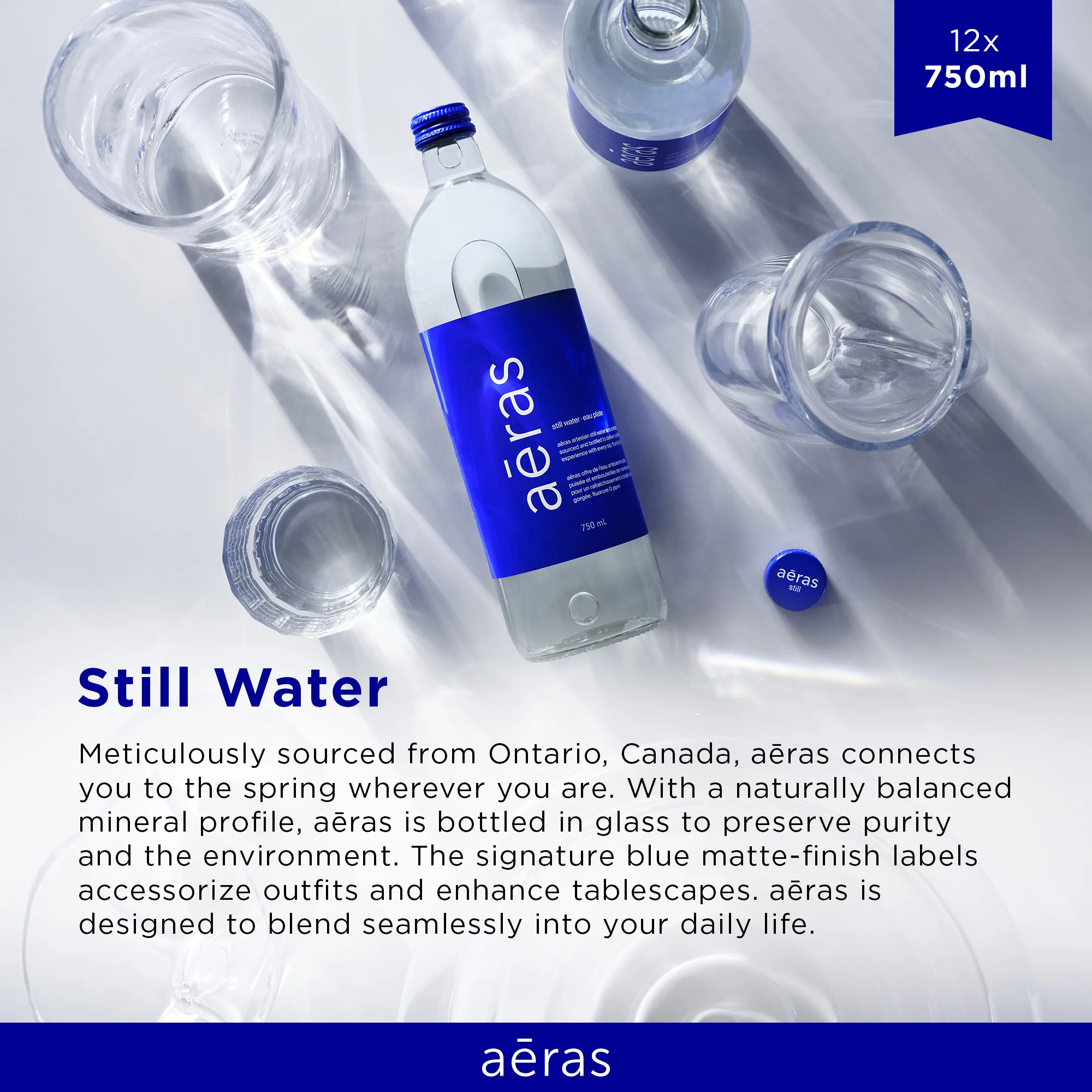 Aeras - Premium Still Water - Glass - 750ml - Image 9