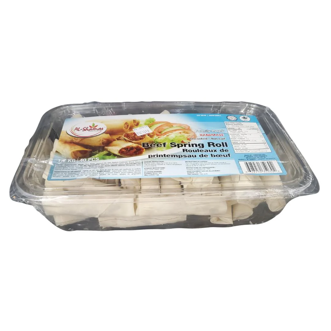 VSO - Frozen - Al-Shamas - Cooked - Beef Spring Rolls - Halal - Image 2