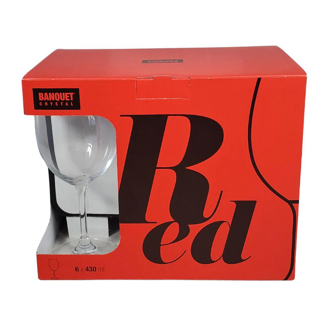 Banquet Crystalline 430 ML Wine Glass - Image 2