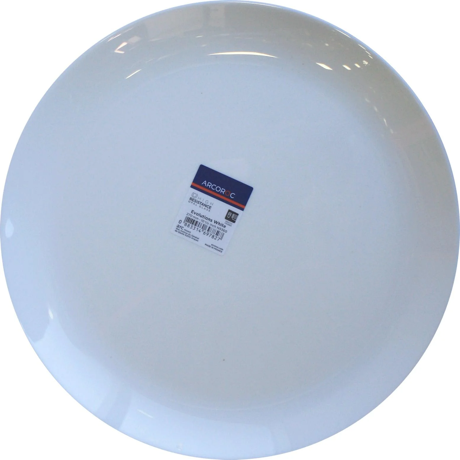 Arcoroc - 10 5/8" Coupe Plate - White - N9360 - Image 2
