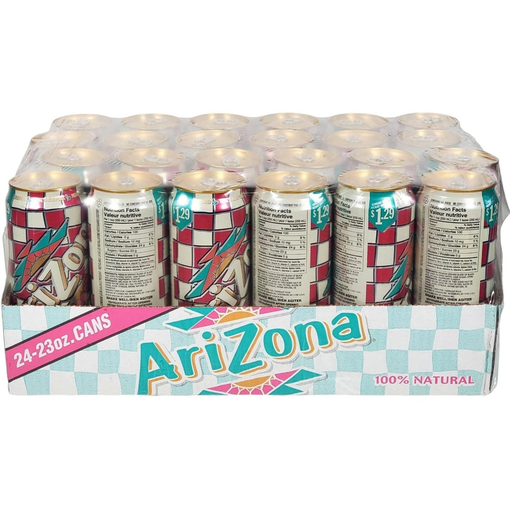 Arizona - Iced Tea - Raspberry - Cans - Image 2