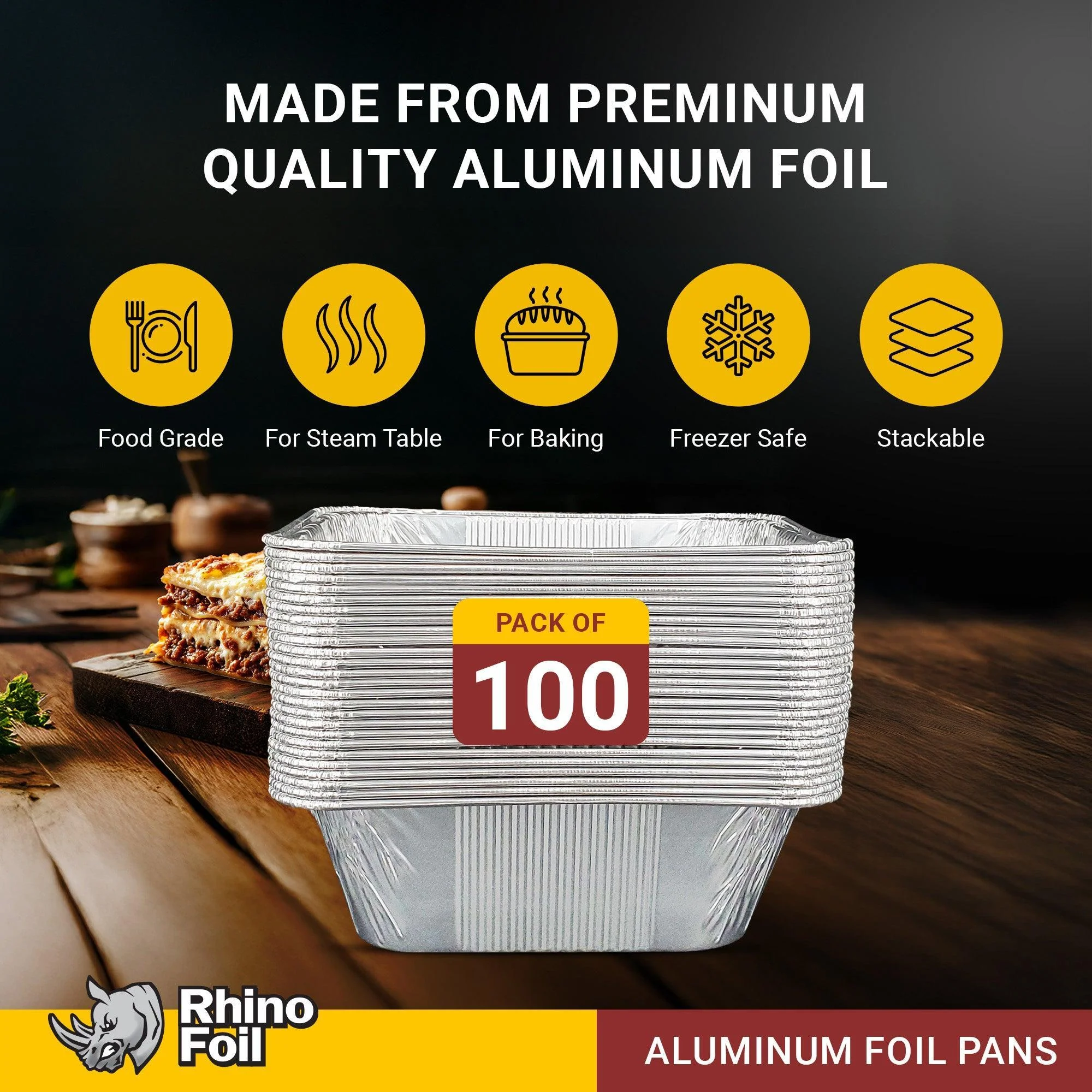 Rhino-Foil - Aluminium Tray - Half Size - Extra Deep - Image 7