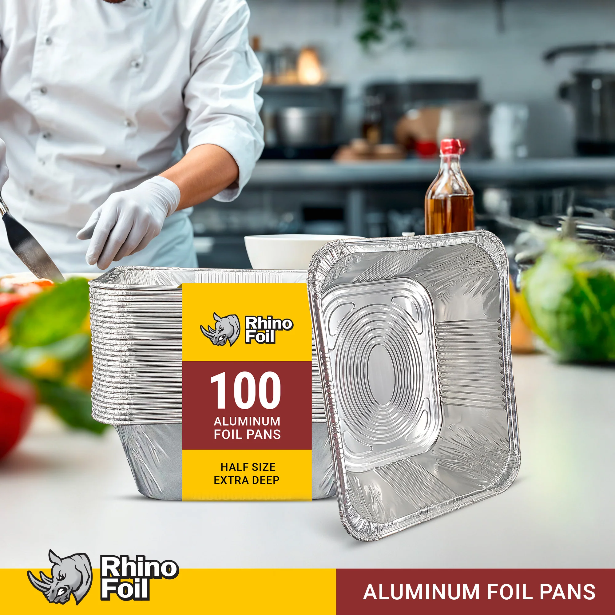 Rhino-Foil - Aluminium Tray - Half Size - Extra Deep - Image 9
