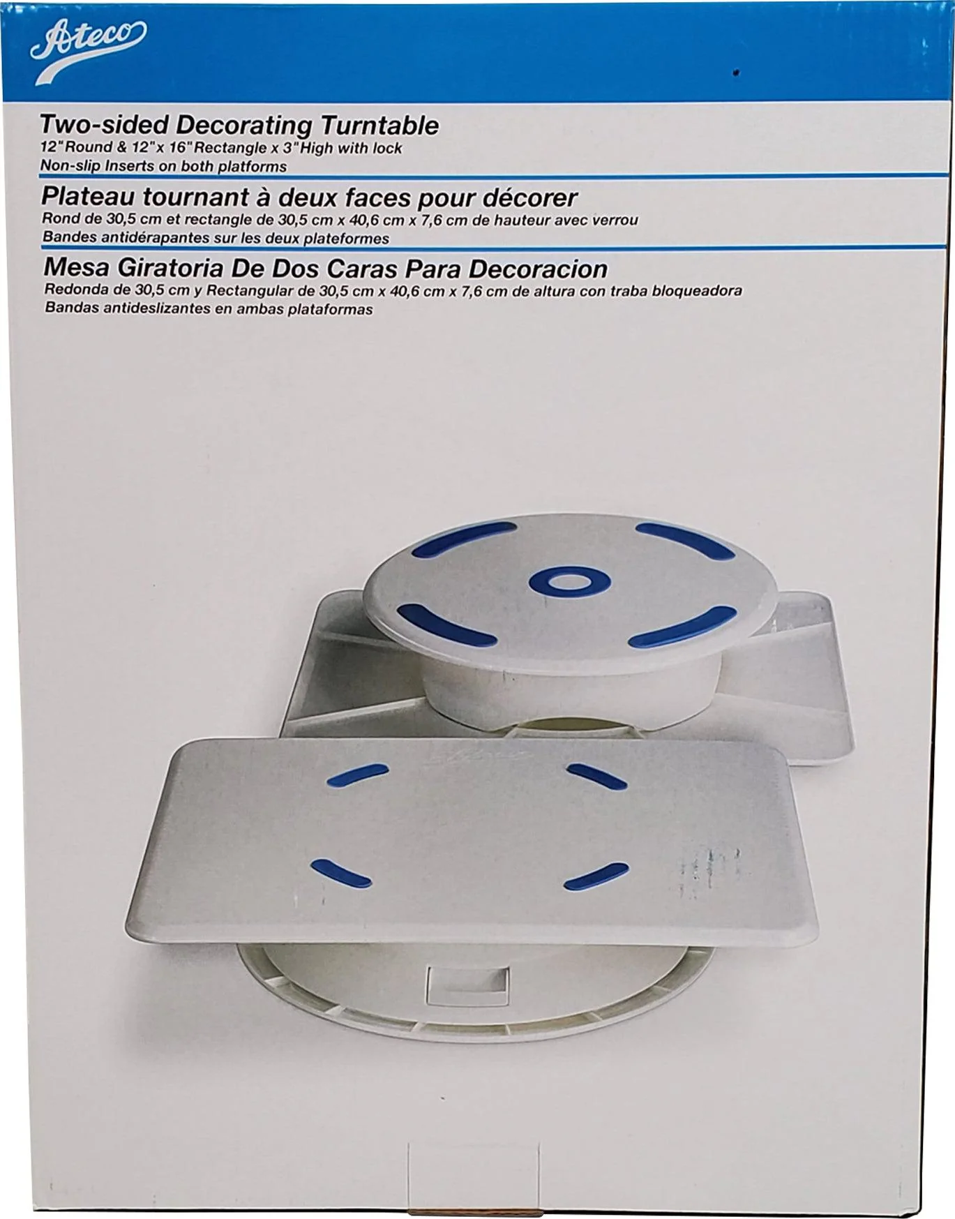 Ateco - Cake Stand & Decorating Turntable 2 Sided - 609 - Image 3