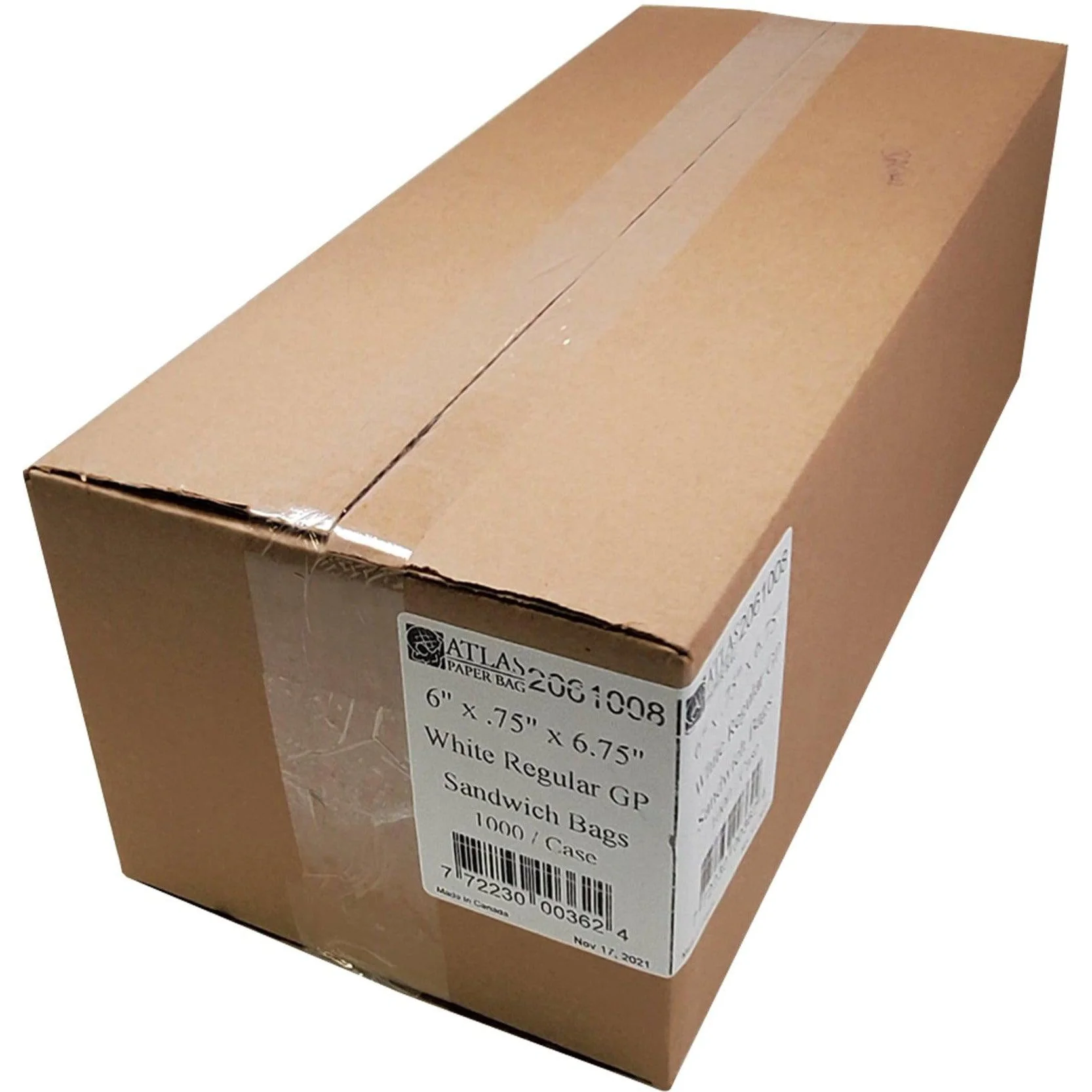 XC - Atlas - Sandwich Bag - Grease Proof - Regular - White - 6x0.75x6.75 - Image 4