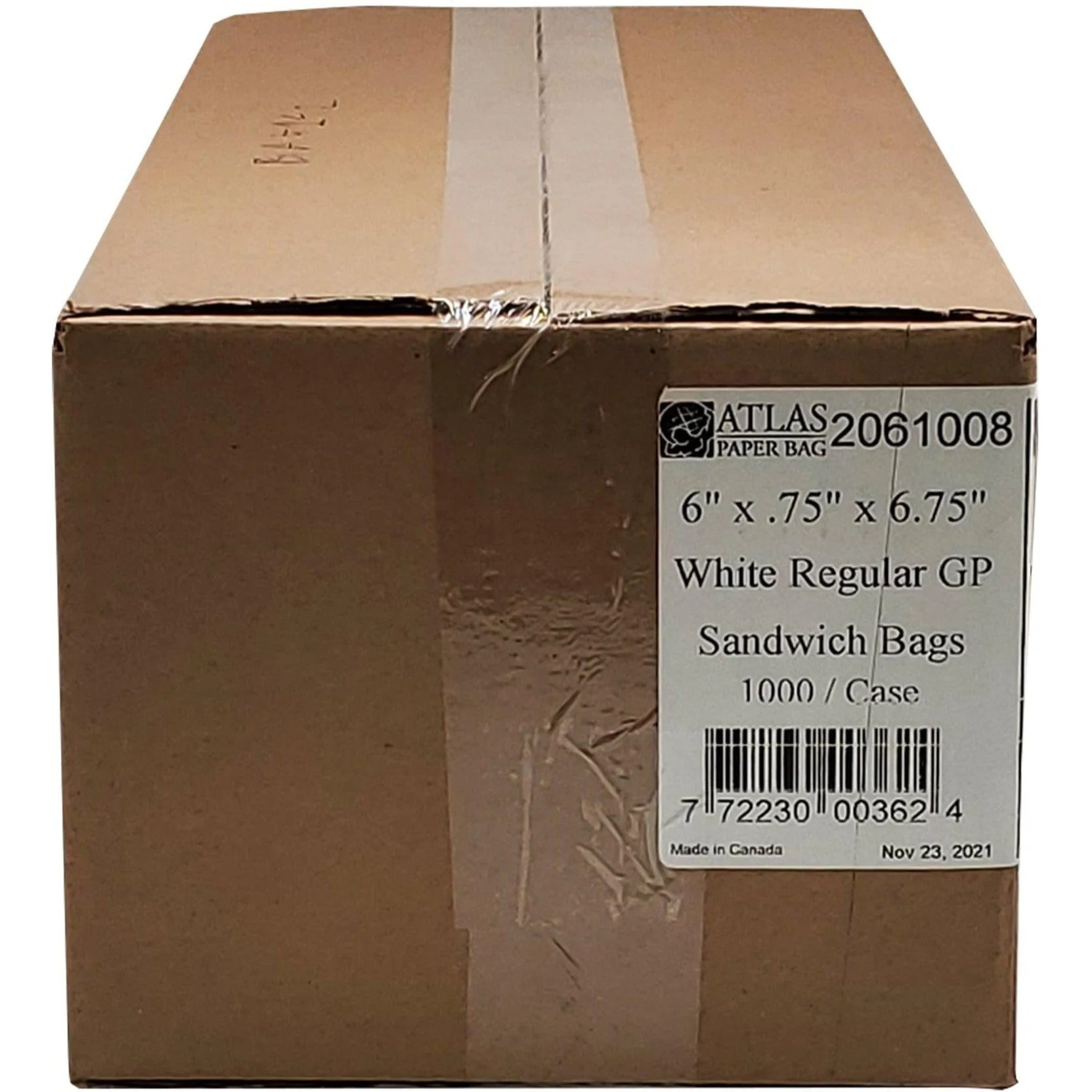 XC - Atlas - Sandwich Bag - Grease Proof - Regular - White - 6x0.75x6.75 - Image 5