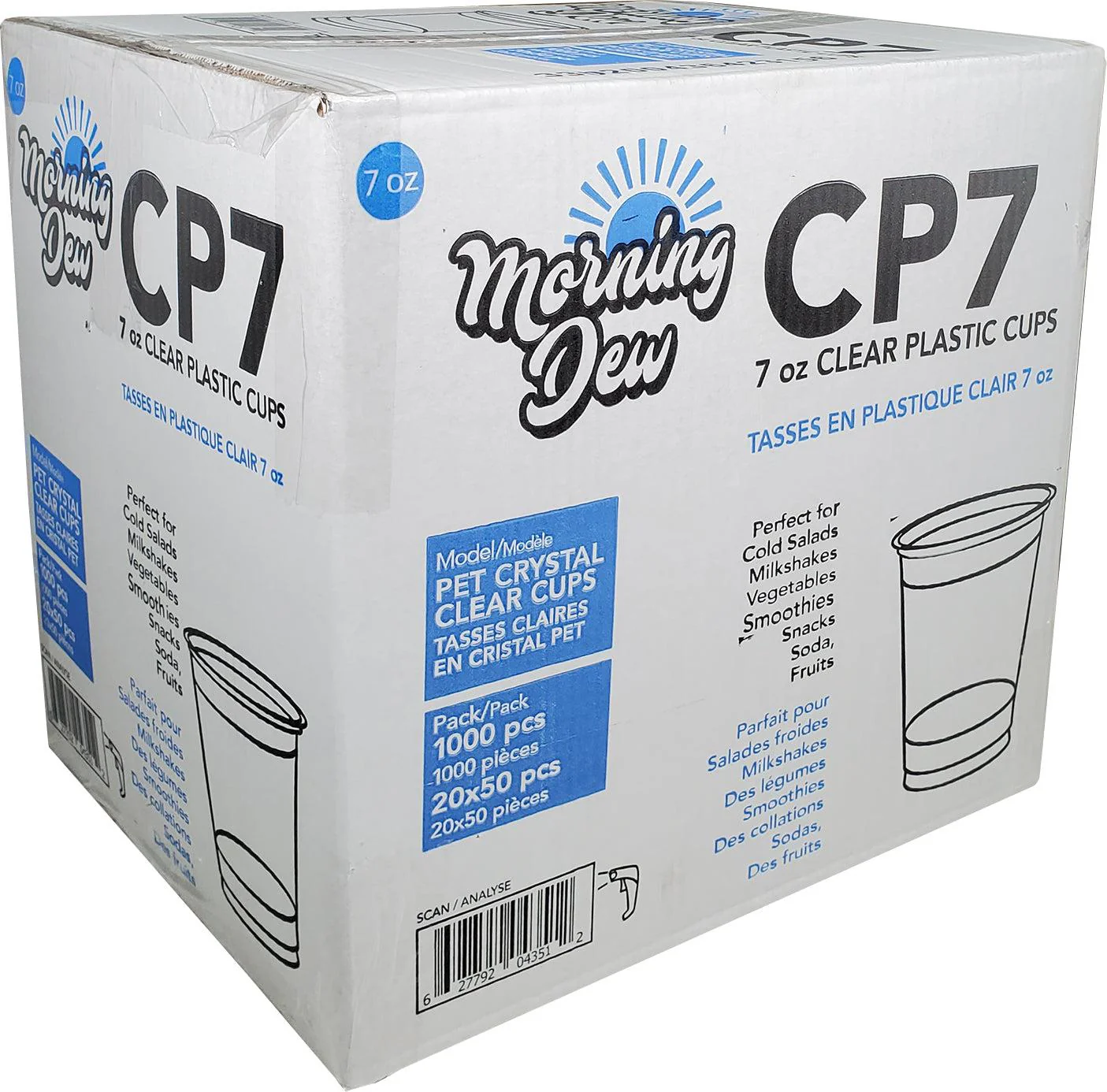 Morning Dew - 7oz Clear PET Cup - 78mm - CP7 - Image 5