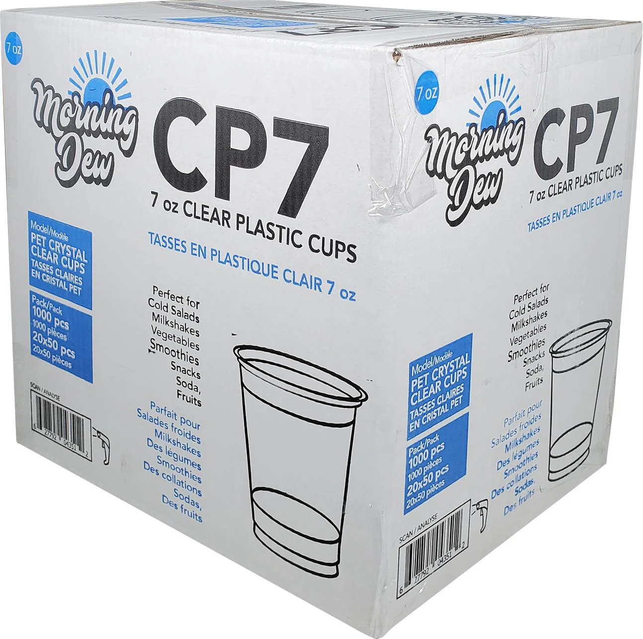 Morning Dew - 7oz Clear PET Cup - 78mm - CP7 - Image 6