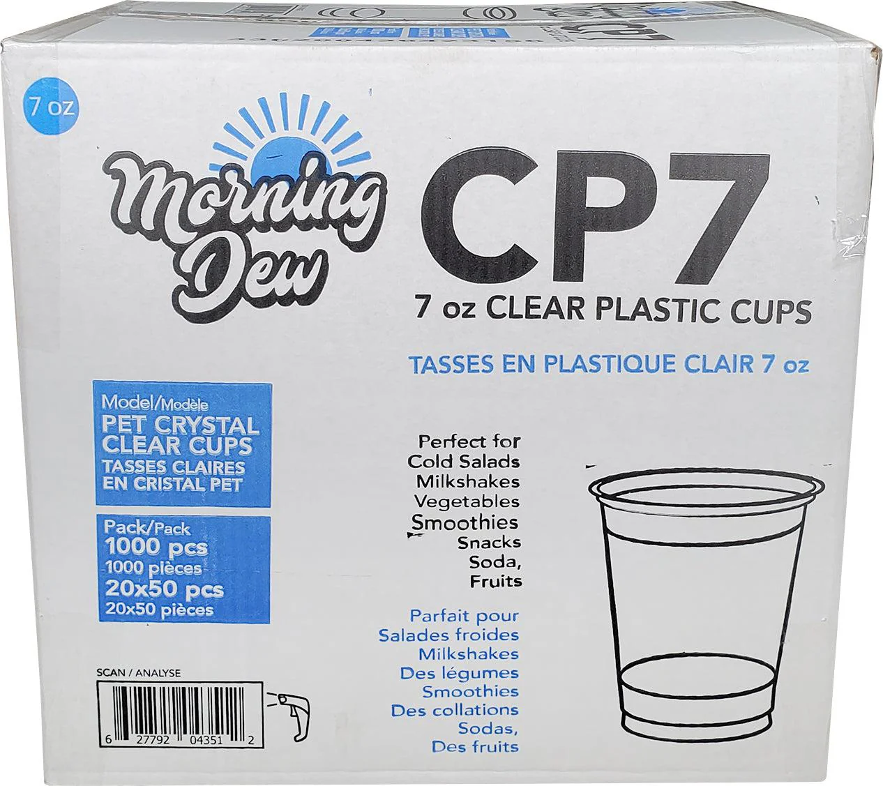 Morning Dew - 7oz Clear PET Cup - 78mm - CP7 - Image 7