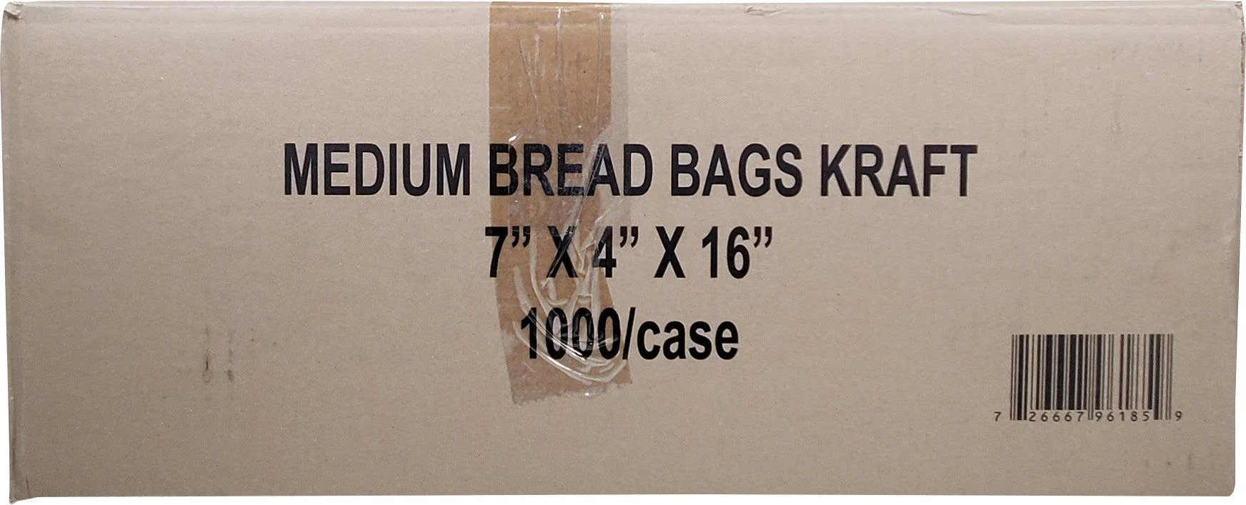 Atlas - CP Bread Bag 7x4x16 Kraft Printed Paper Medium - Image 2