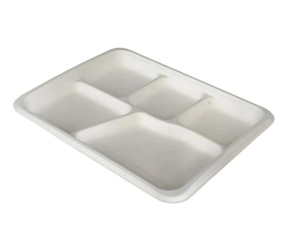 Eco-Craze - Bagasse - 5 Compartment Plate - Image 2
