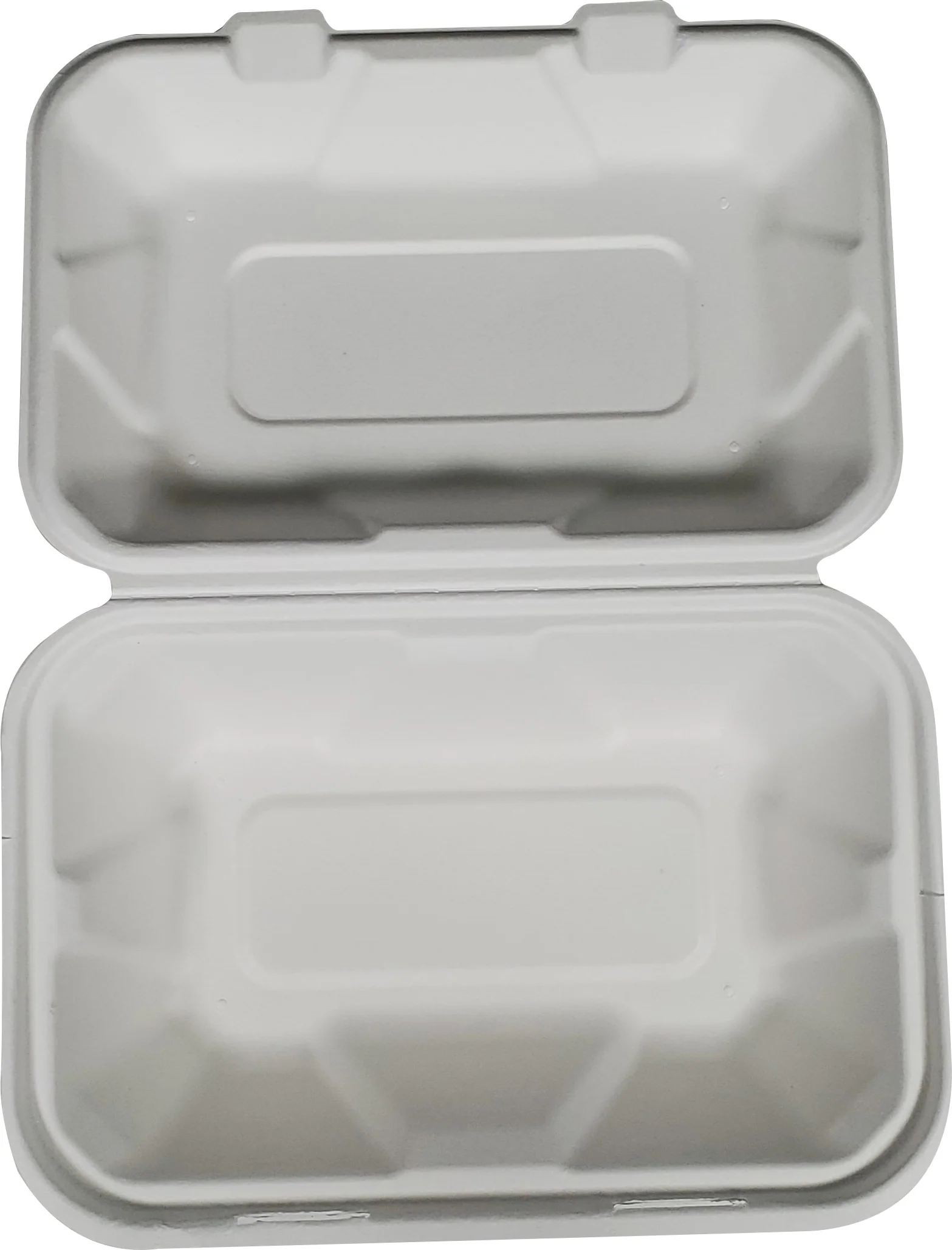 Eco-Craze - 9x6x3 Bagasse Clamshell Container - Image 4