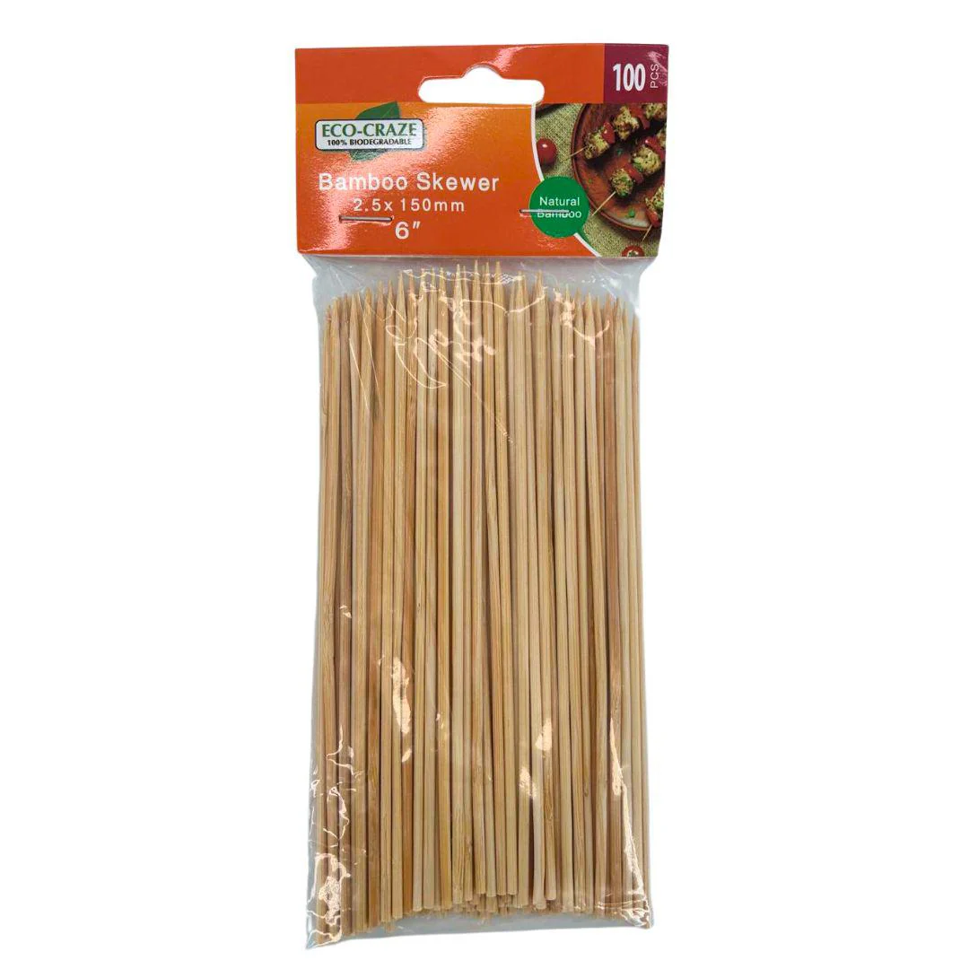 Eco-Craze - Bamboo Skewer - 2.5mm X 6" - BST2515 - Image 3