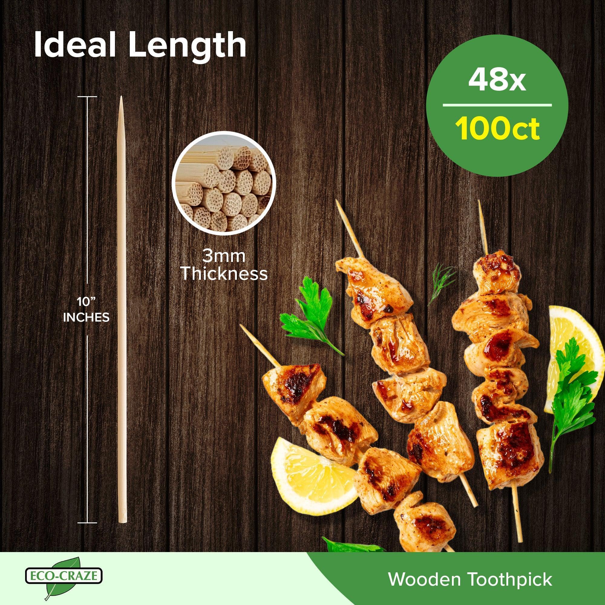 Eco-Craze - Bamboo Skewer - 3mm X 10" - BST3025 - Image 4