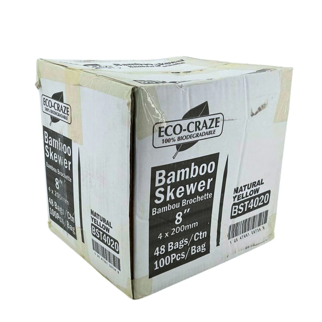 Eco-Craze - Bamboo Skewer - 4mm X 8" - BST4020 - Image 5