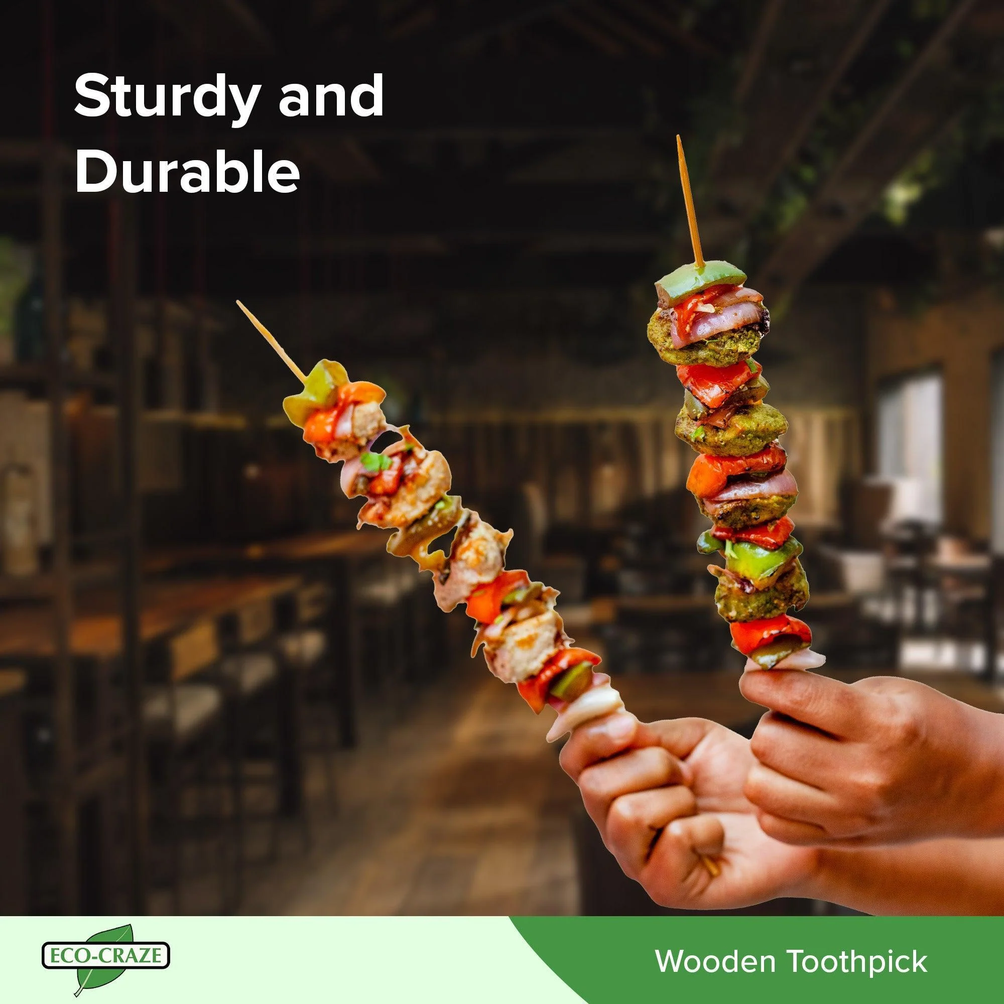 Eco-Craze - Bamboo Skewer - 4mm X 8" - BST4020 - Image 6