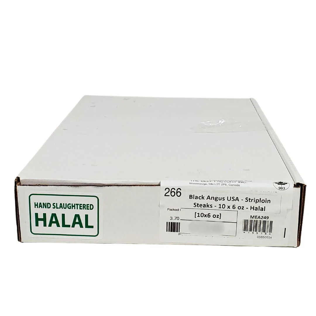 Fresh - Premium Angus - 6oz Striploin Steaks - Vac Pac - Halal - Image 2