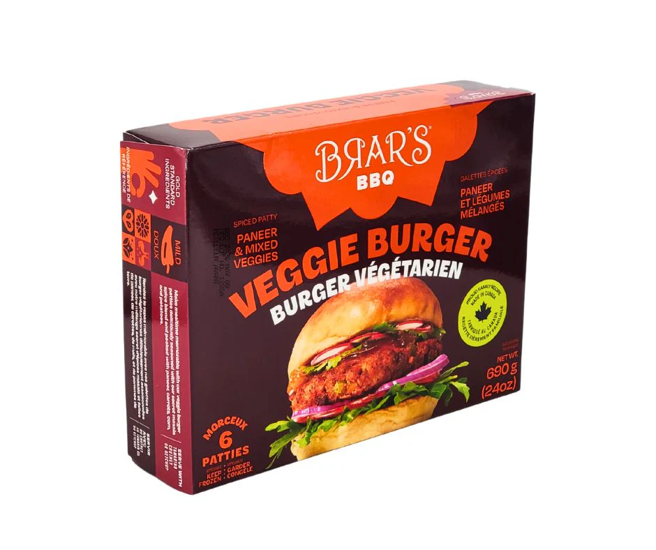 Brar - Veggie Burger Patty - Spicy - Image 2