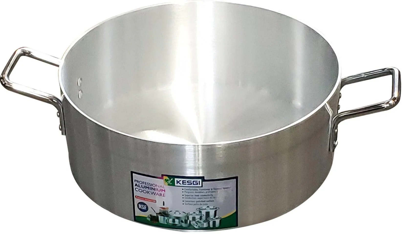 Brazing Pan 24L - 4mm- 17.7"x5.7" w/Lid - Image 2