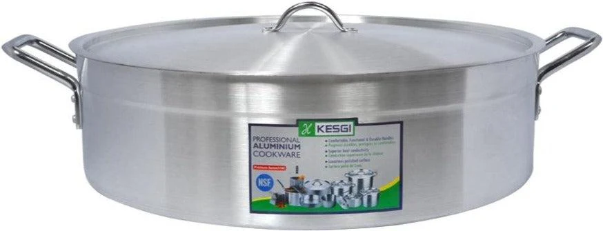 Brazing Pan 36L - 4mm - 21.6"x5.5" w/Lid - Image 2