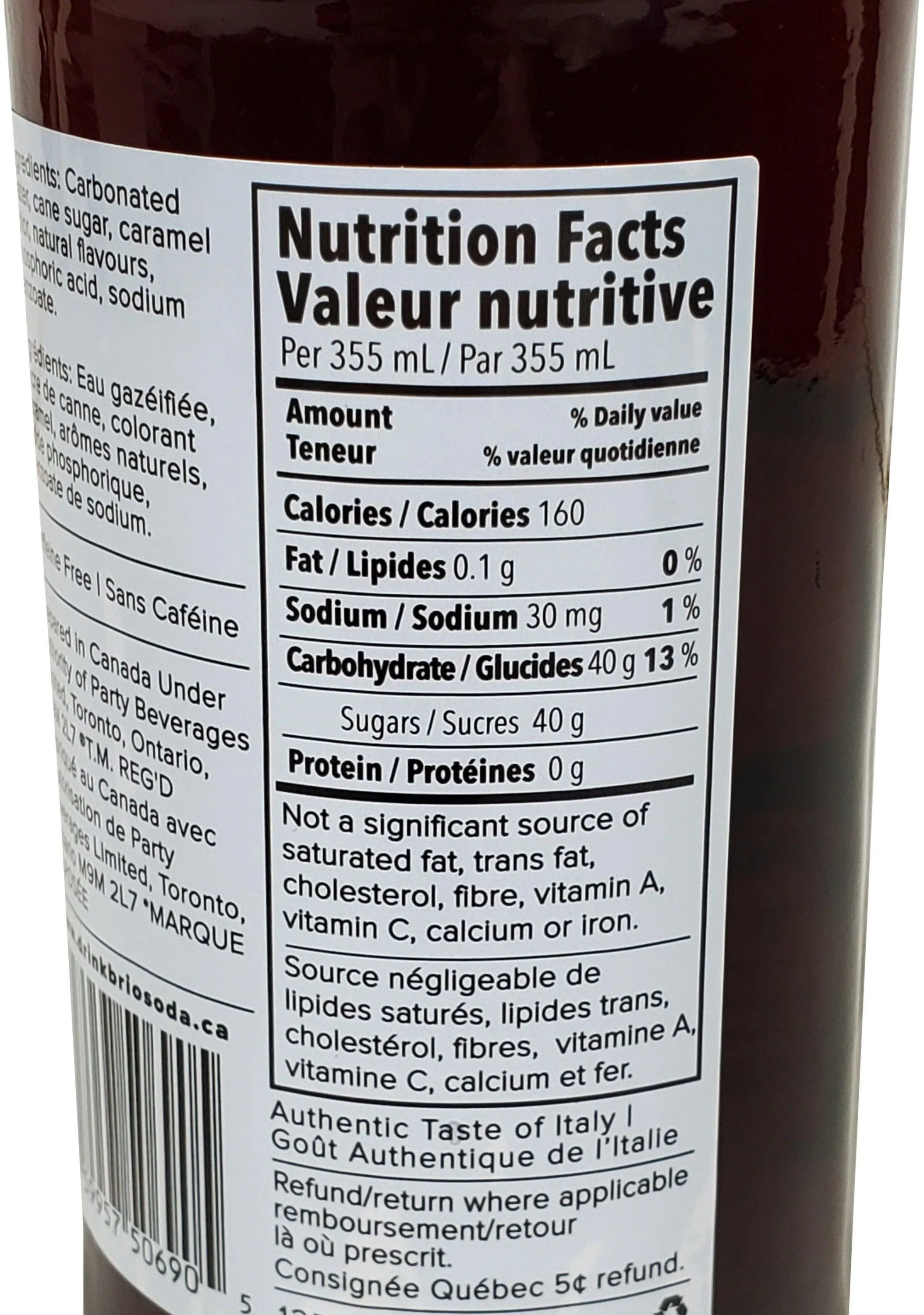 Brio - Chinotto Soda - Bottles - Image 3
