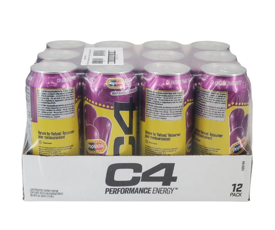 C4 - Energy Drink - Grape Popsicle - Image 3